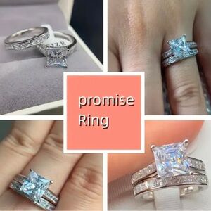 2 Rings,  and a Bracelet For Women, Stainless Steel Rings. Size 9 Jewelry Box.